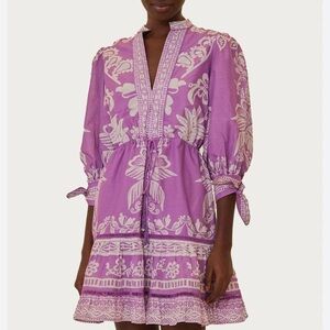 FARM Rio Purple Floral Dress